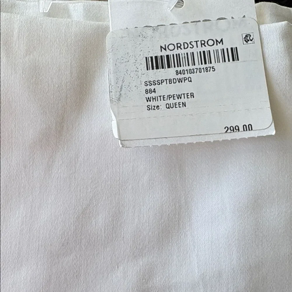 Boll & Branch Organic Signature colorblock sheet set White Pewter